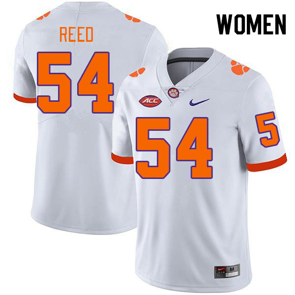 Women's Clemson Tigers Ian Reed #54 College White NCAA Authentic Football Stitched Jersey 23BQ30BI